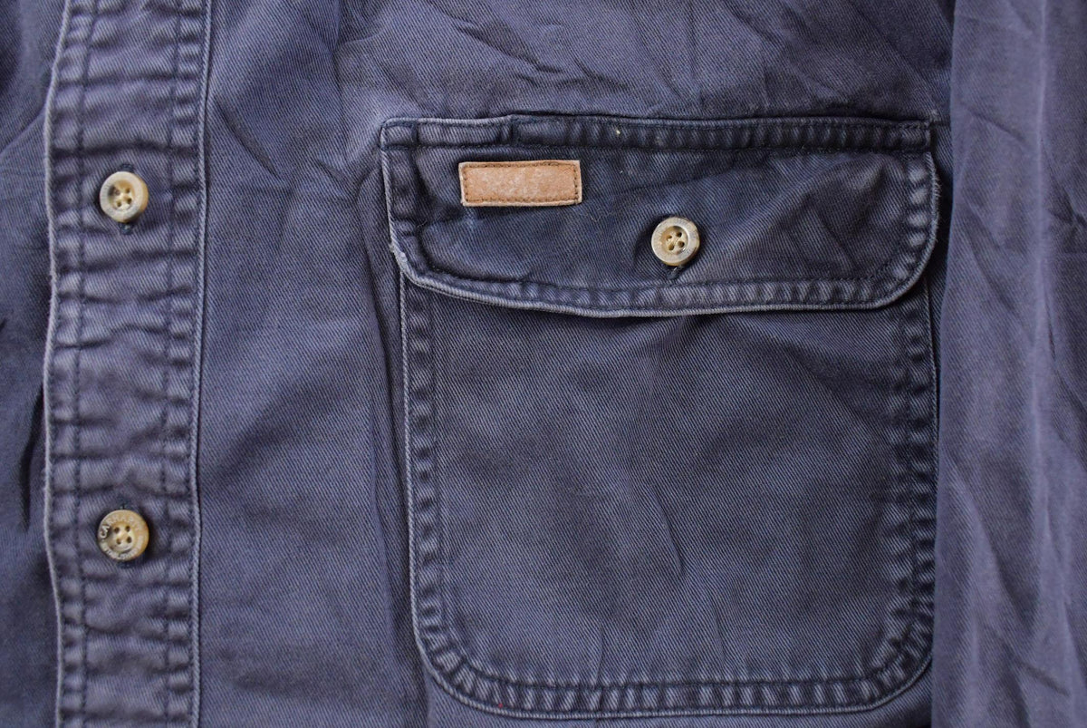 Vintage 1990s Carhartt Heavyweight Workwear Button Up Shirt Men's Tall Large from propervintagecanada