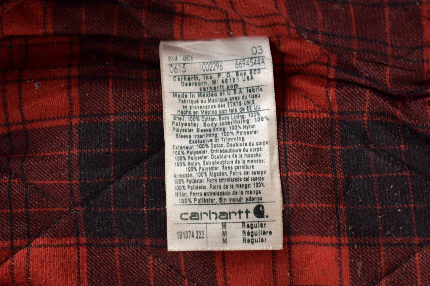 Vintage 1990s Carhartt Hooded Jacket Men's Medium from propervintagecanada