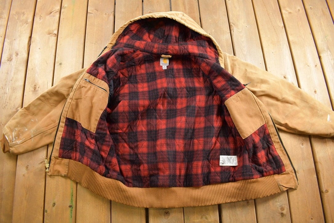 Vintage 1990s Carhartt Hooded Jacket Men's Medium from propervintagecanada