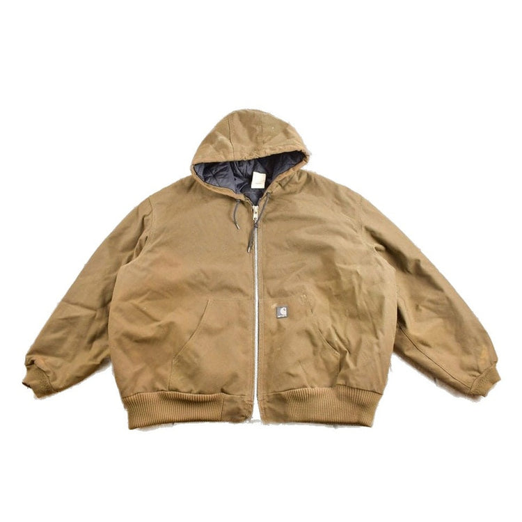 Vintage 1990s Carhartt Hooded Work Jacket Men's 3XL from propervintagecanada