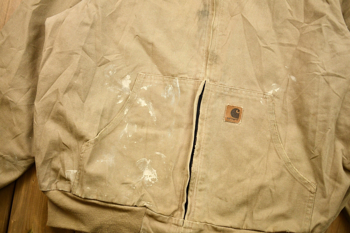 Vintage 1990s Carhartt Hooded Work Jacket Men's XL from propervintagecanada