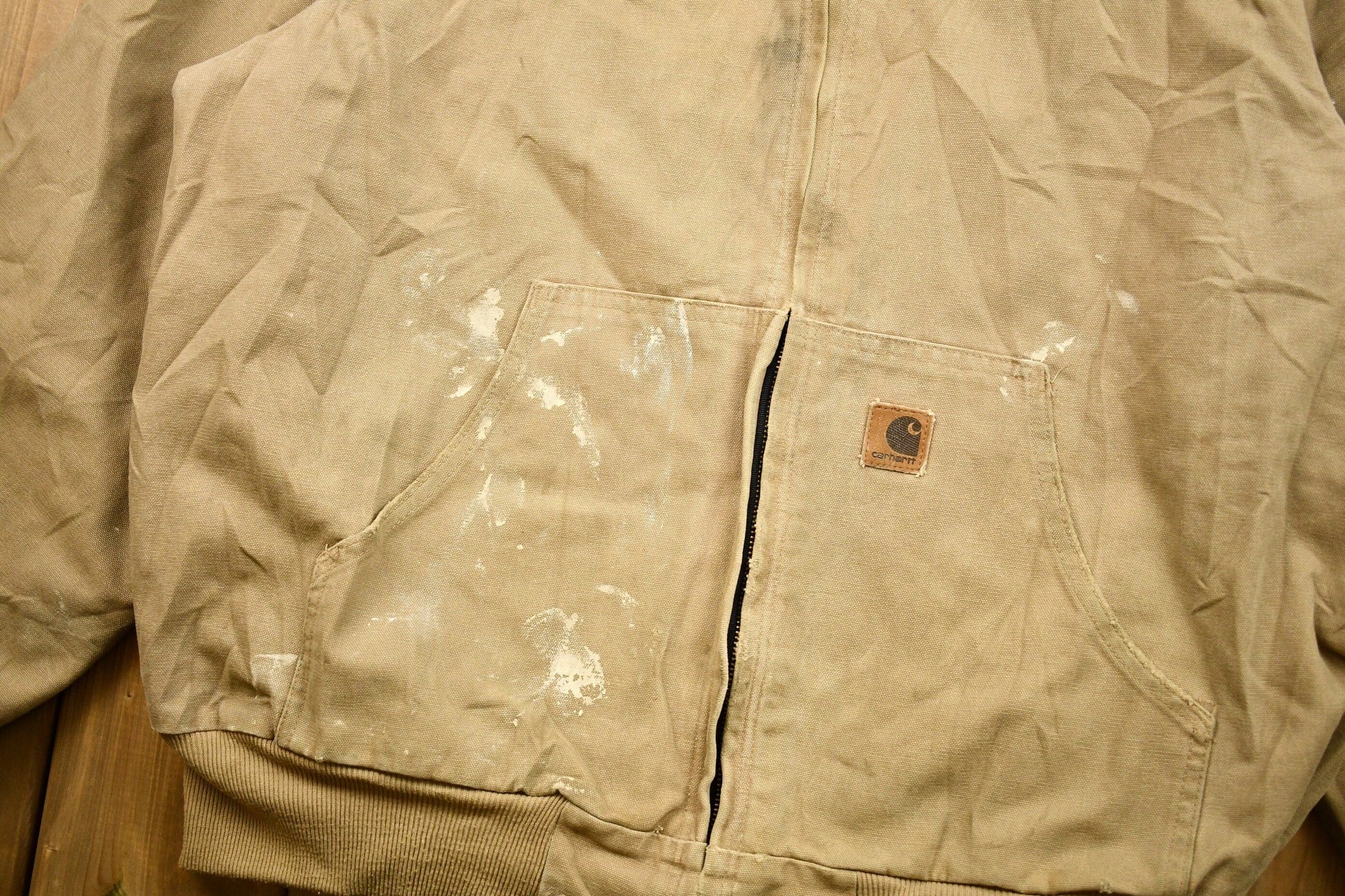 Vintage 1990s Carhartt Hooded Work Jacket Men's XL from propervintagecanada