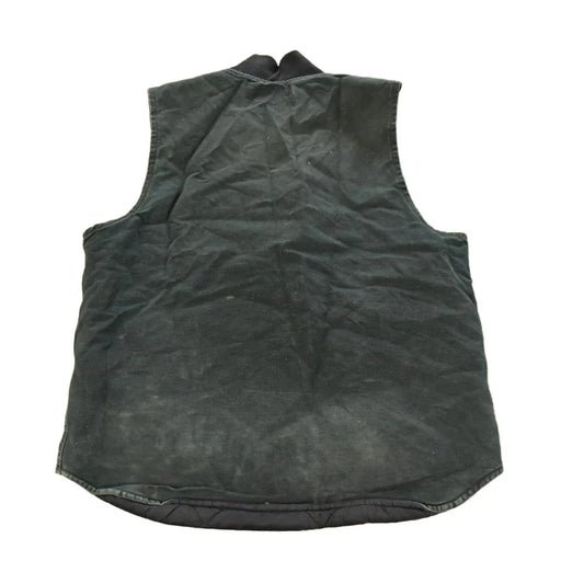Vintage 1990s Carhartt Jacket Vest Mens Large Tall / 90s Workwear / Sun Faded Distressed Coat / USA Americana from propervintagecanada