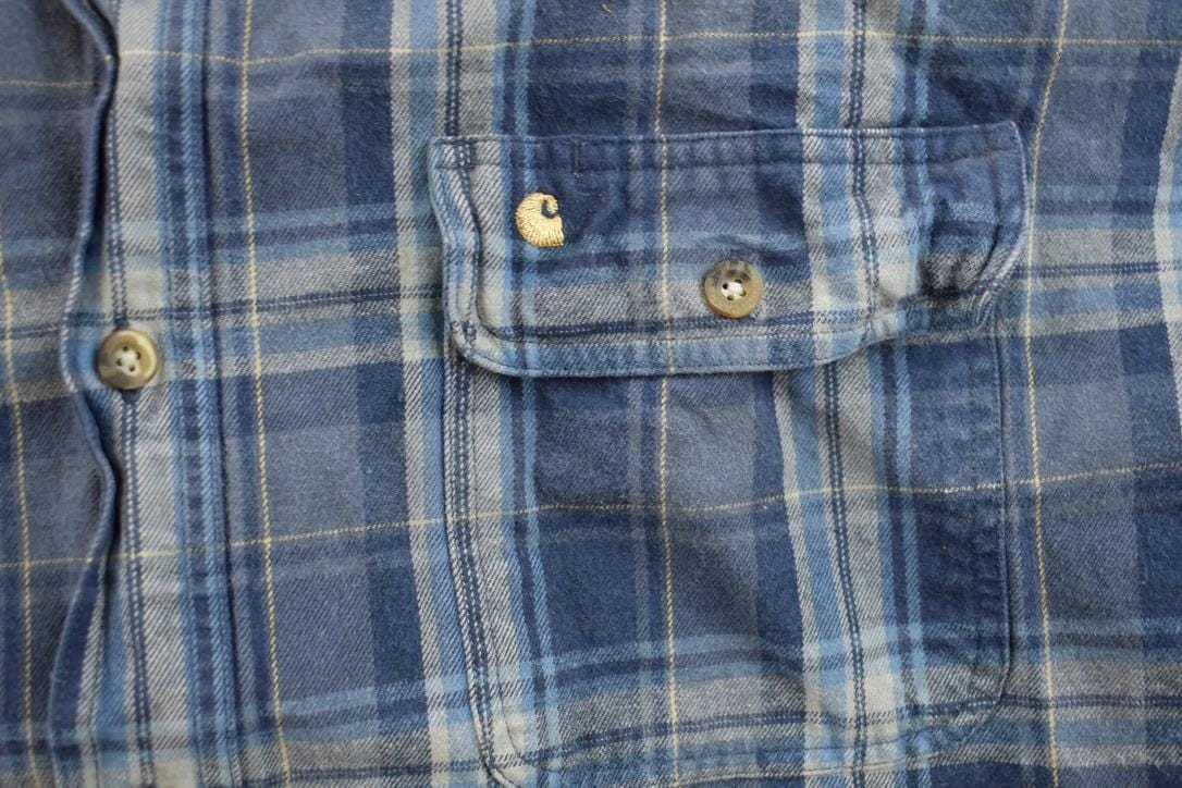 Vintage 1990s Carhartt Plaid Shirt Men's 2XL from propervintagecanada