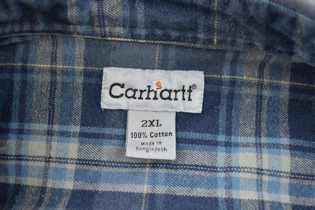 Vintage 1990s Carhartt Plaid Shirt Men's 2XL from propervintagecanada