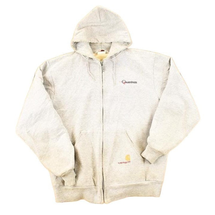 Vintage 1990s Carhartt Quantum Lined Zip Up Lined Hoodie Sweatshirt Men's L from propervintagecanada