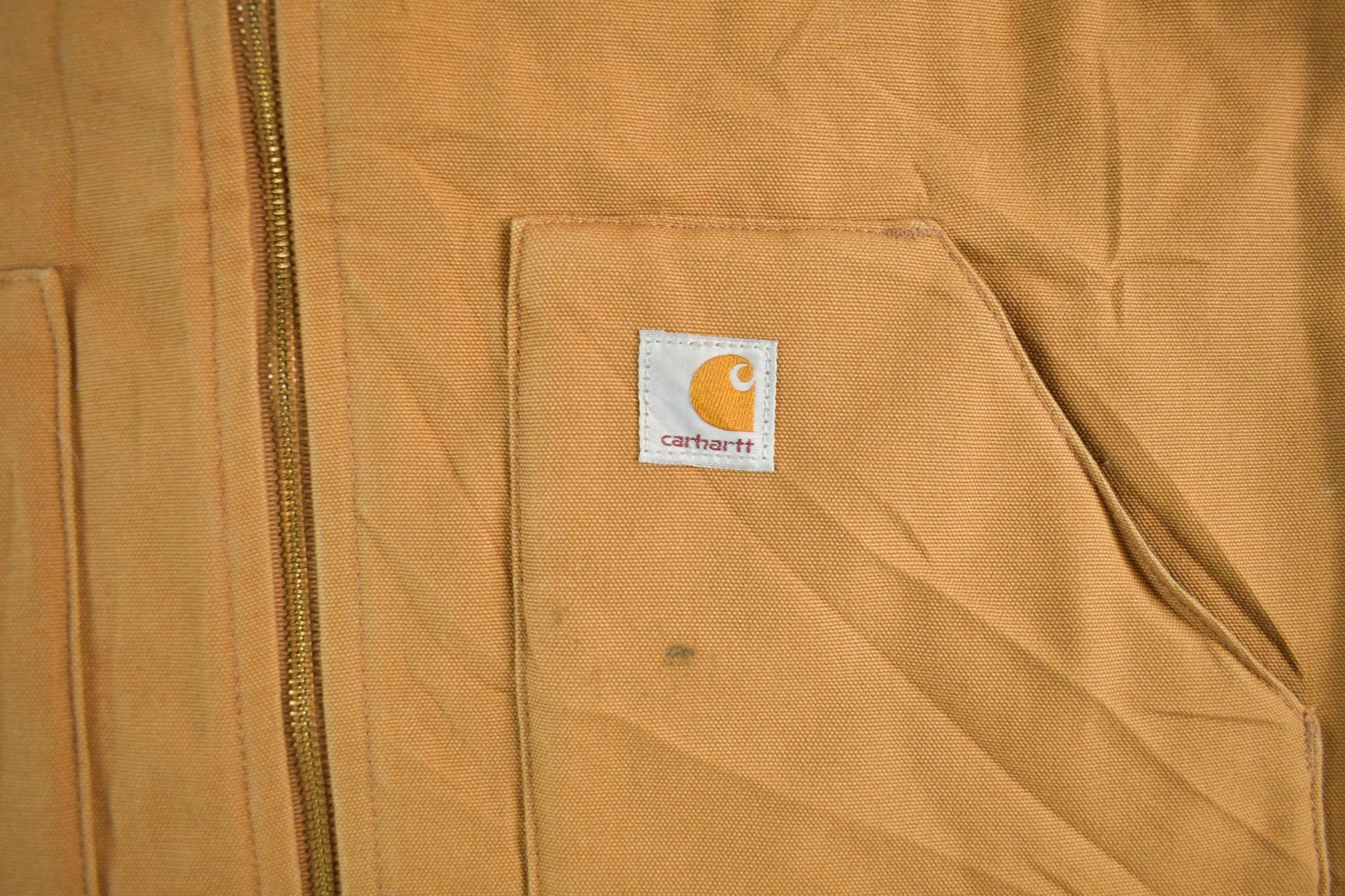 Vintage 1990s Carhartt Quilt Lined Jacket Vest Mens Large from propervintagecanada