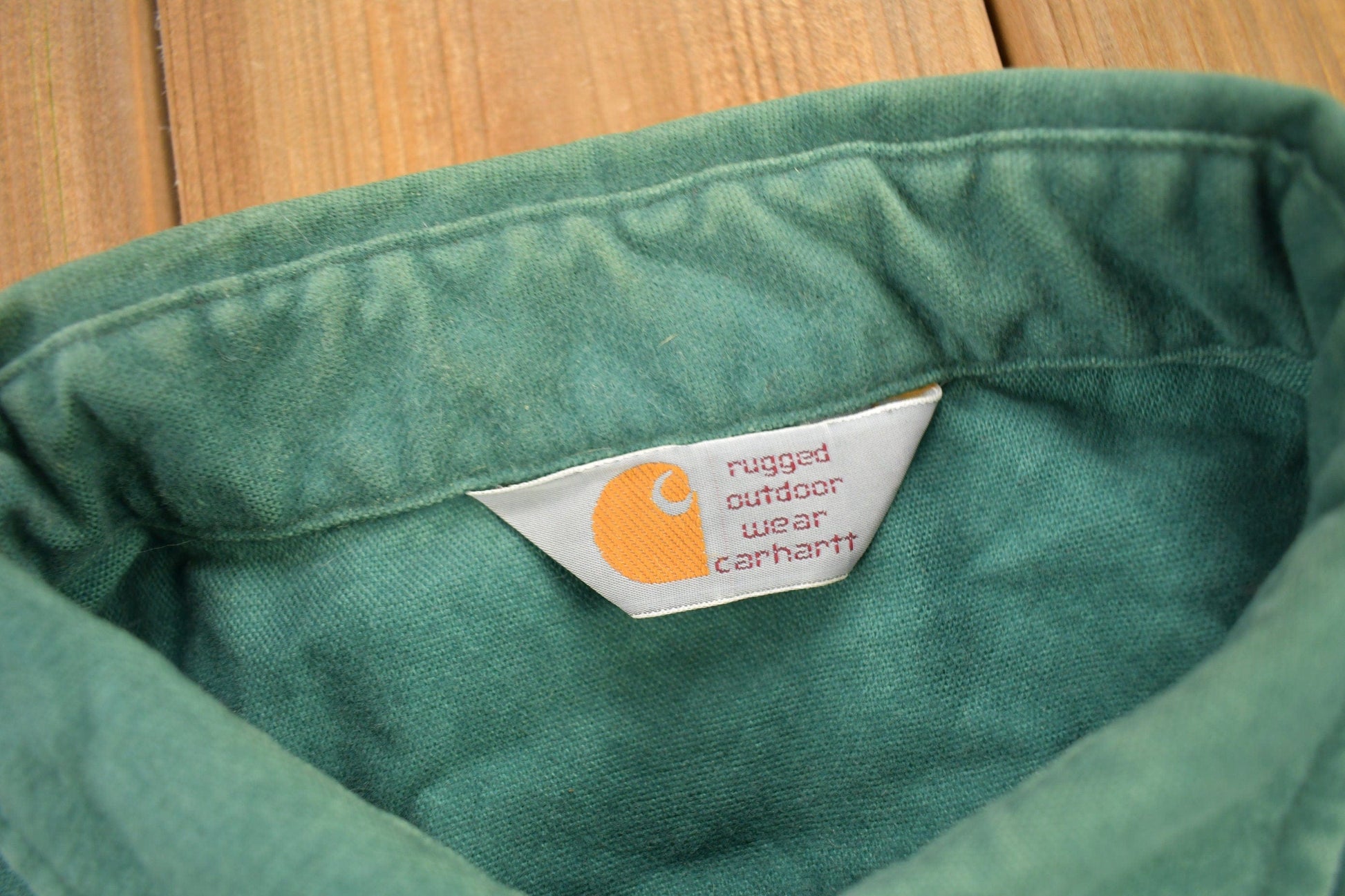 Vintage 1990s Carhartt Rugged Outdoor Wear Button Up Shirt Men's 2XL from propervintagecanada