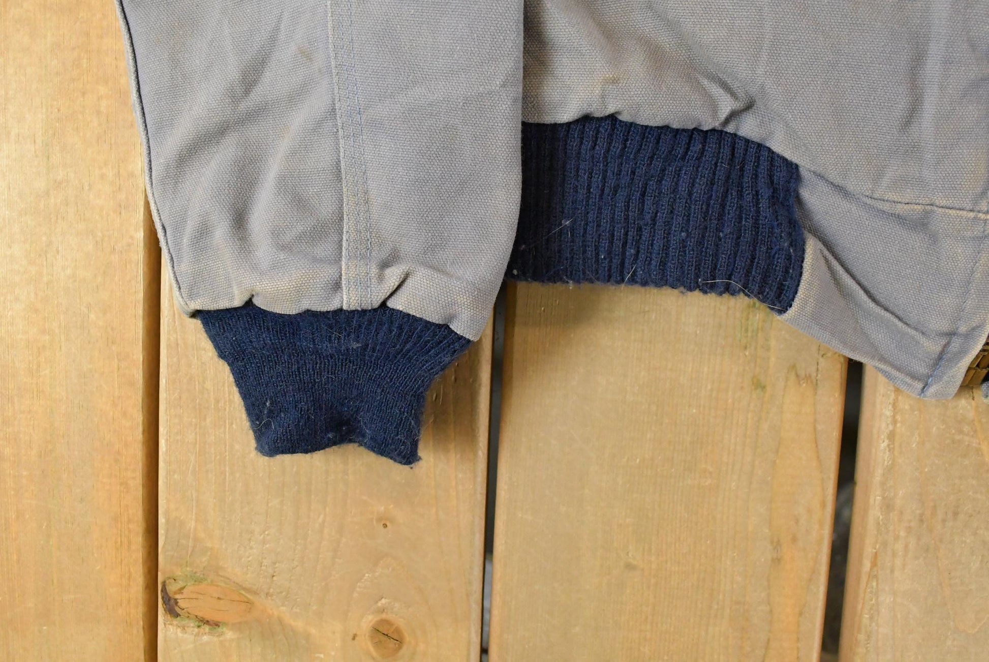 Vintage 1990s Carhartt Santa Fe Canvas Jacket Men's Small / Distressed Sun Faded / Workwear / 90s Work Jacket / Made in USA from propervintagecanada