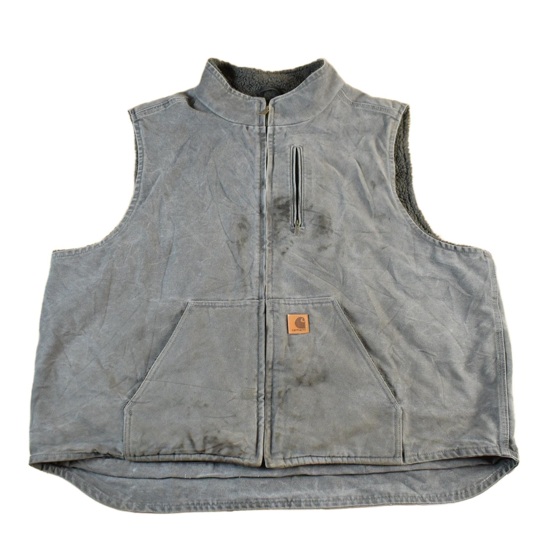 Vintage 1990s Carhartt Sherpa Lined Jacket Vest Mens 3XL from propervintagecanada
