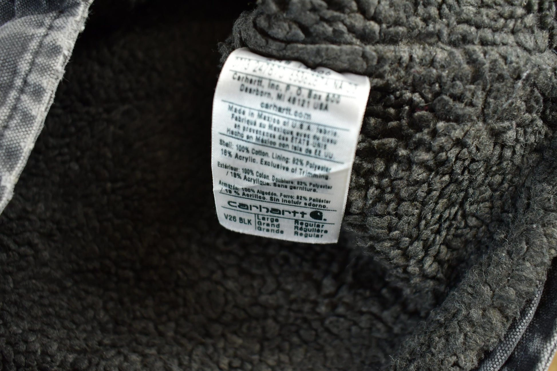 Vintage 1990s Carhartt Sherpa Lined Jacket Vest Mens Large from propervintagecanada