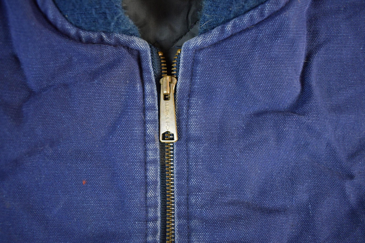 Vintage 1990s Carhartt Sun Faded Distressed Vest Jacket Mens XL from propervintagecanada