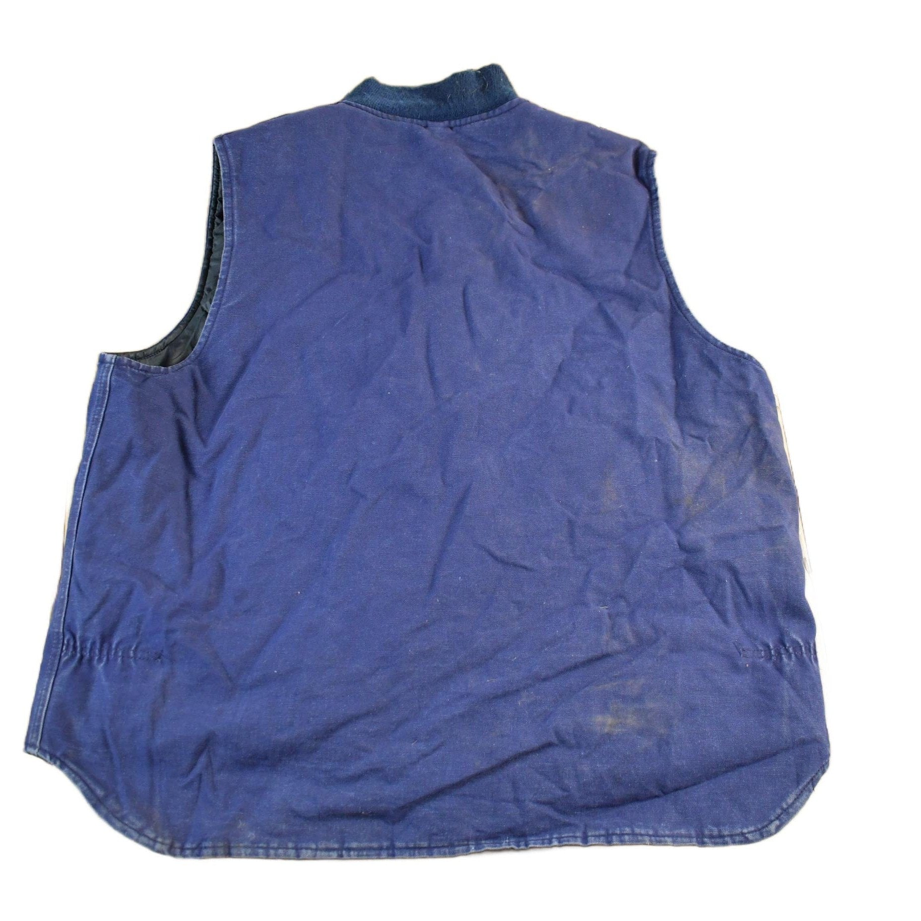 Vintage 1990s Carhartt Sun Faded Distressed Vest Jacket Mens XL from propervintagecanada