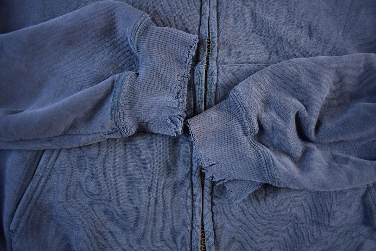 Vintage 1990s Carhartt Sun Faded Distressed Zip Up Hoodie Men's Large from propervintagecanada