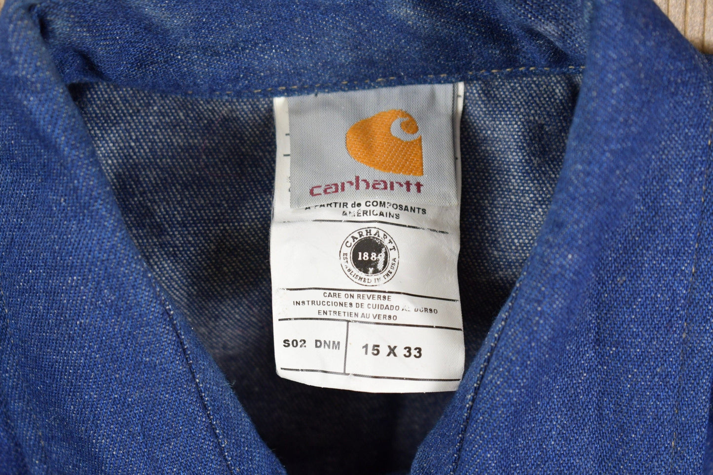 Vintage 1990s Carhartt Western Work Button Up Shirt Men's Large from propervintagecanada