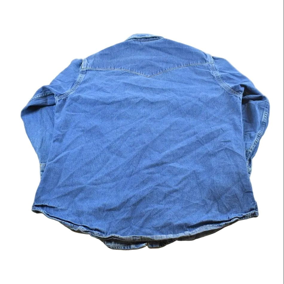 Vintage 1990s Carhartt Western Work Button Up Shirt Mens L from propervintagecanada