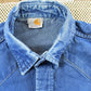 Vintage 1990s Carhartt Western Work Button Up Shirt Mens L from propervintagecanada