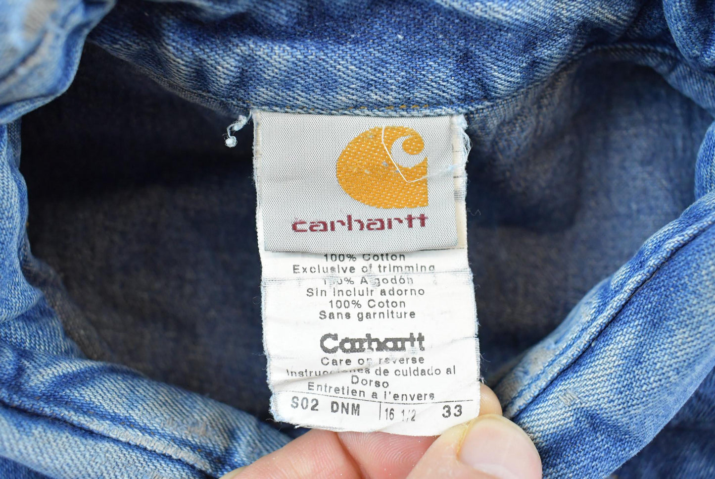Vintage 1990s Carhartt Western Work Button Up Shirt Mens L from propervintagecanada