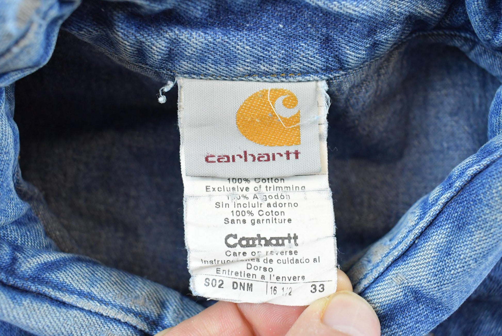 Vintage 1990s Carhartt Western Work Button Up Shirt Mens L from propervintagecanada