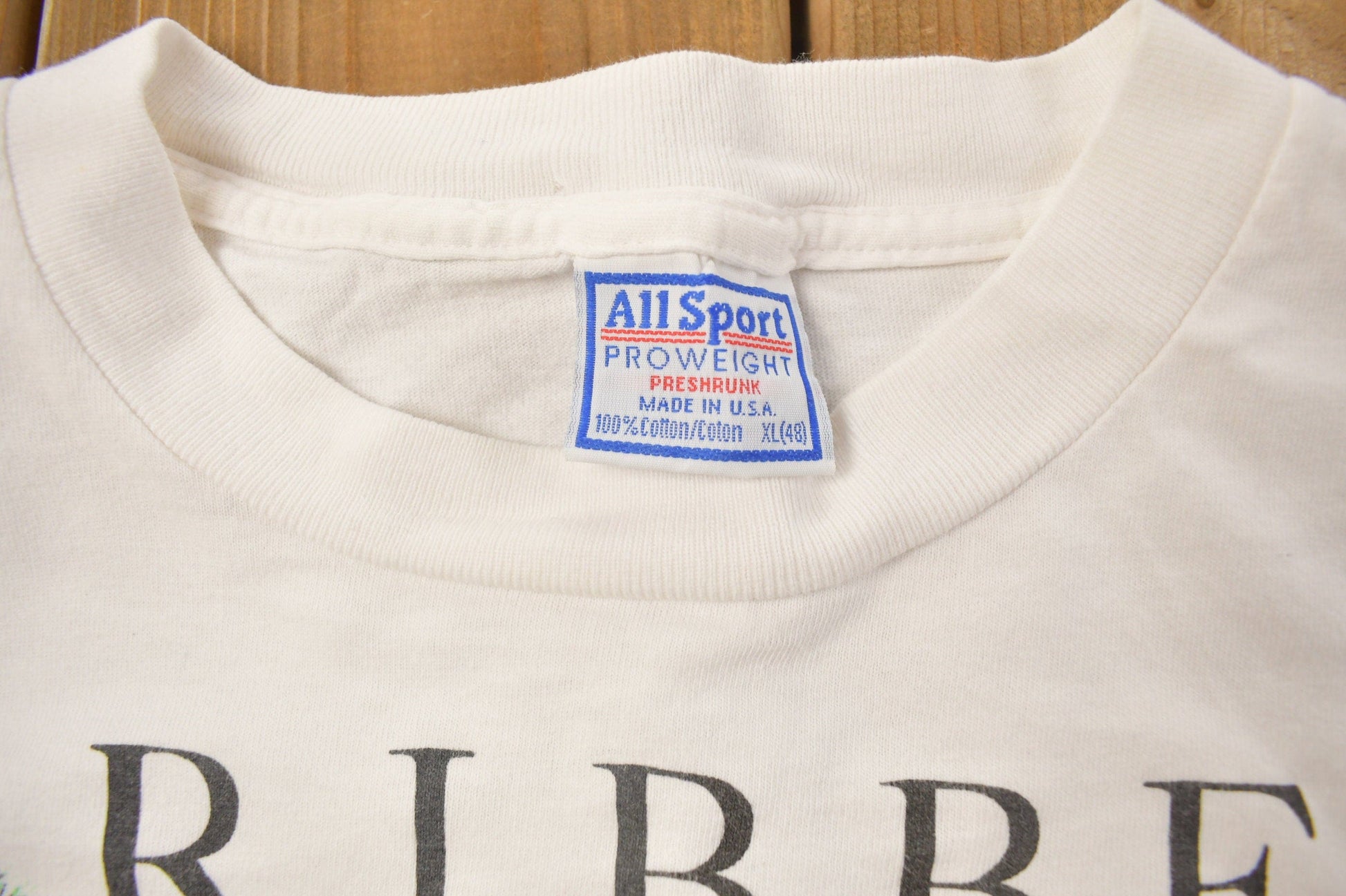 Vintage 1990s Caribbean Style T-Shirt Men's XL from propervintagecanada
