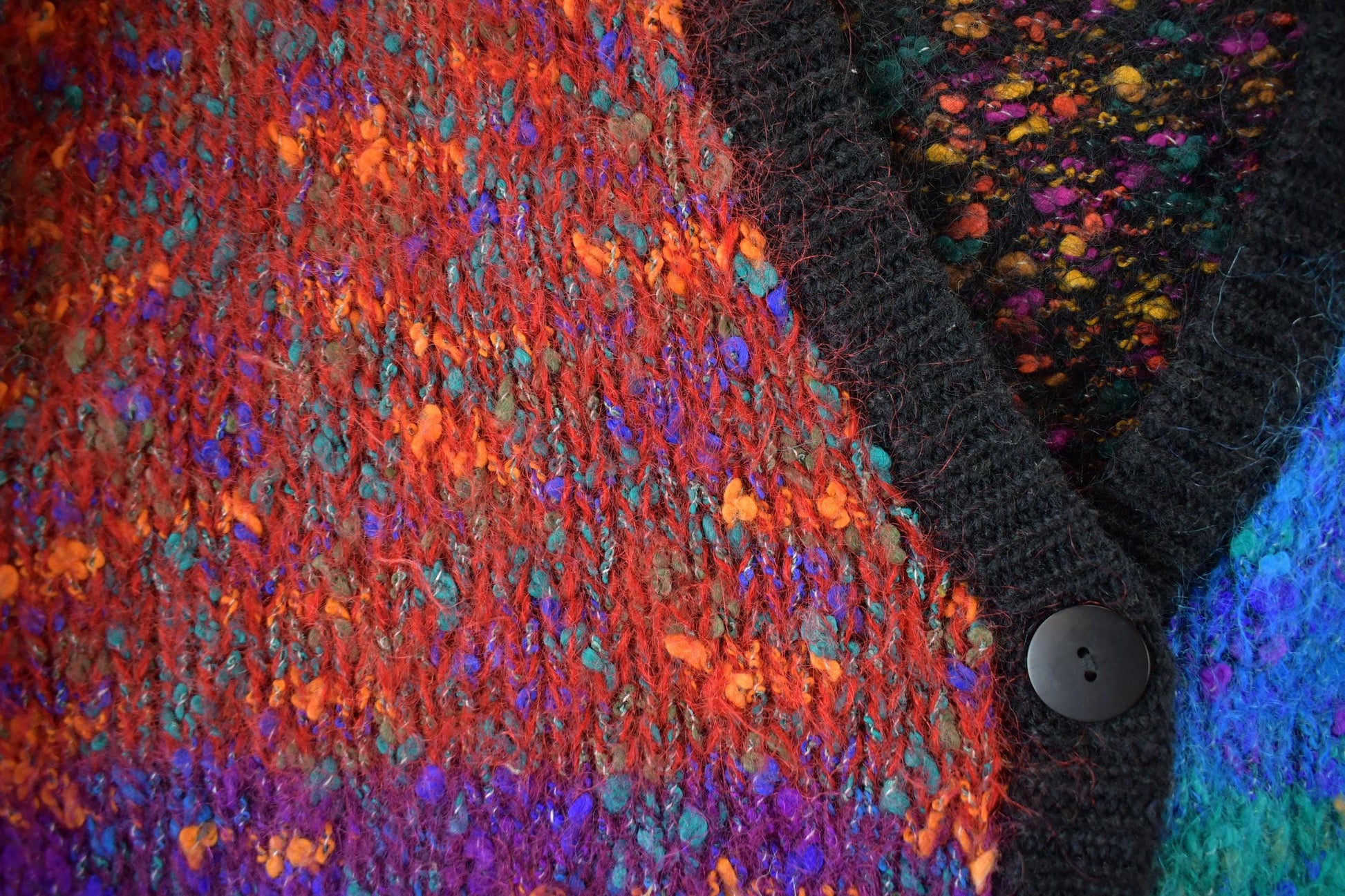 Vintage 1990s Carole Little Mohair Knit Cardigan Sweater Women's M from propervintagecanada