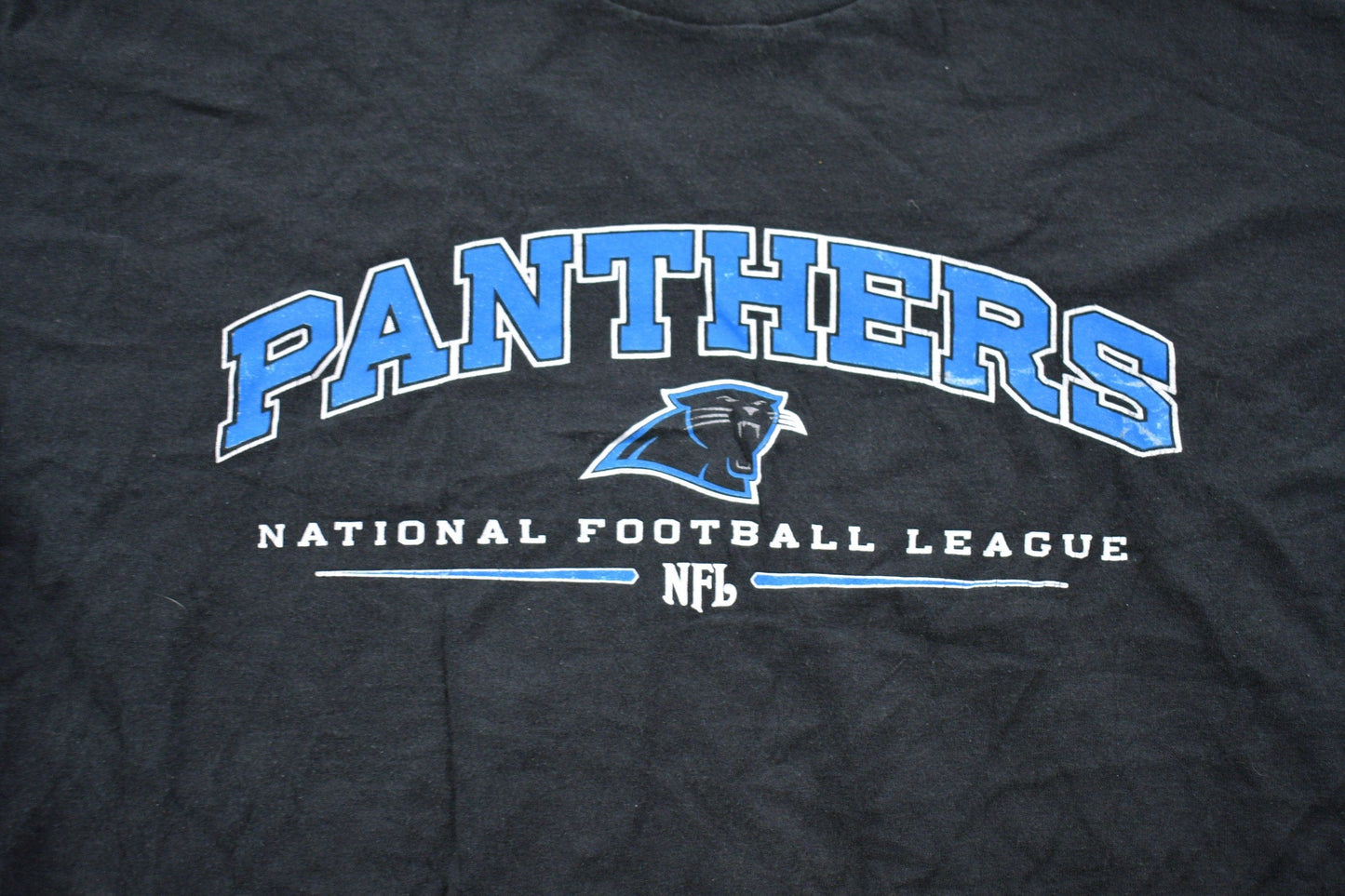 Vintage 1990s Carolina Panthers NFL Long Sleeved T-Shirt Men's 2XL from propervintagecanada