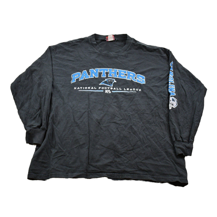Vintage 1990s Carolina Panthers NFL Long Sleeved T-Shirt Men's 2XL from propervintagecanada