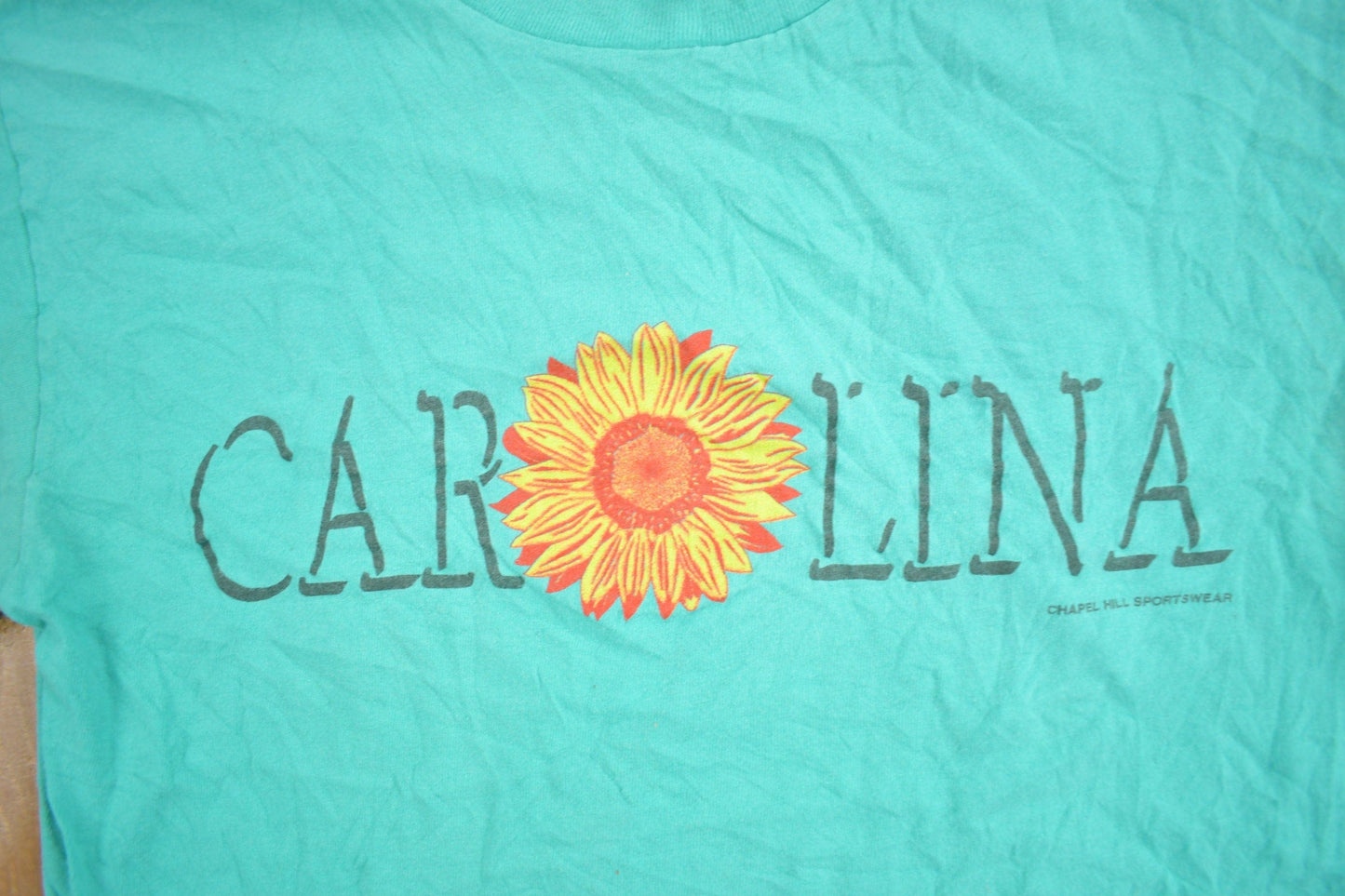 Vintage 1990s Carolina Sunflower Graphic Souvenir T Shirt Men's Medium from propervintagecanada