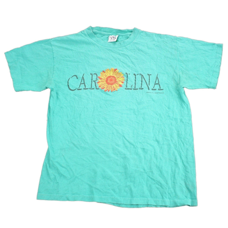 Vintage 1990s Carolina Sunflower Graphic Souvenir T Shirt Men's Medium from propervintagecanada