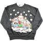 Vintage 1990s Caroling Cute Animals Souvenir Christmas Double Collar Crew Neck Sweatshirt Women's XXL from propervintagecanada