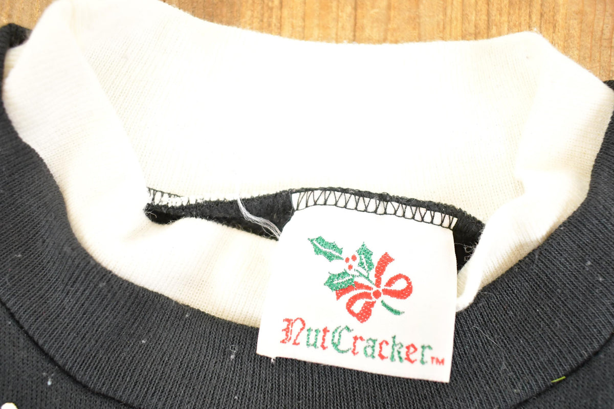 Vintage 1990s Caroling Cute Animals Souvenir Christmas Double Collar Crew Neck Sweatshirt Women's XXL from propervintagecanada