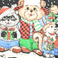 Vintage 1990s Caroling Cute Animals Souvenir Christmas Double Collar Crew Neck Sweatshirt Women's XXL from propervintagecanada