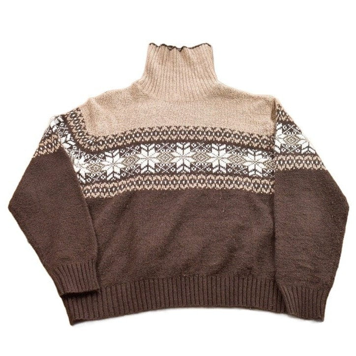 Vintage 1990s Carolyn Taylor Knitted Turtleneck Sweater Men's Small from propervintagecanada