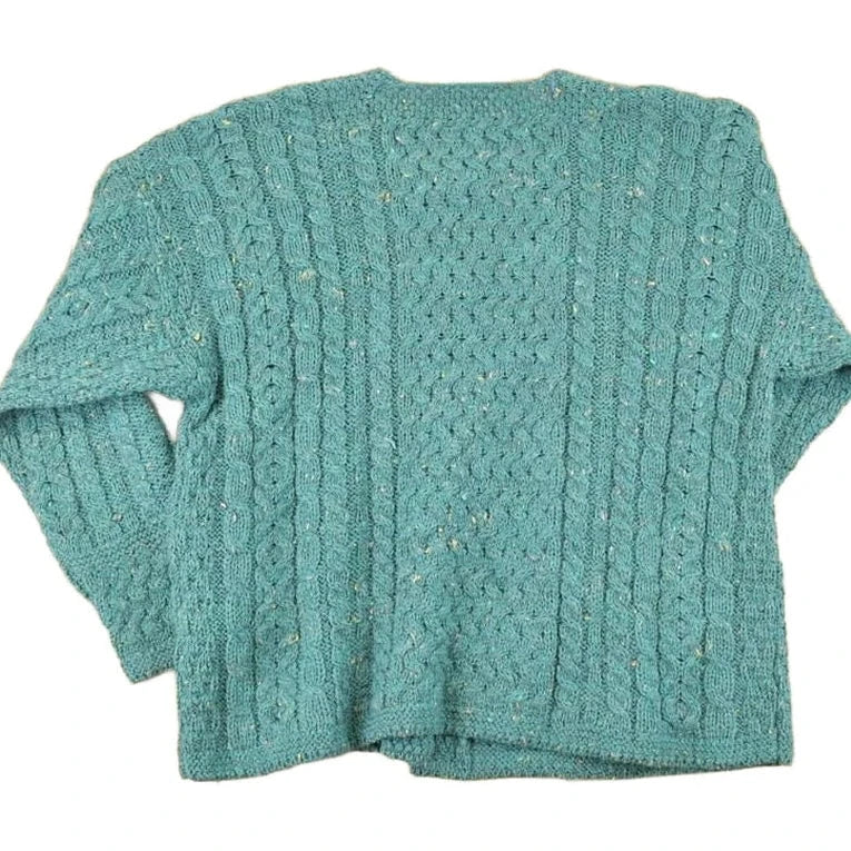 Vintage 1990s Carraig Donn Wool Cable Knit Cardigan Sweater Women's M from propervintagecanada