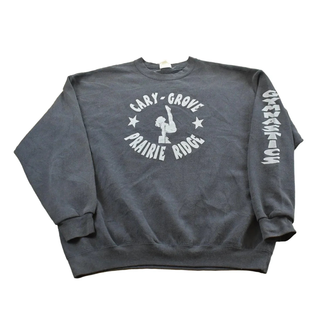 Vintage 1990s Cary-Grove Prairie Ridge Gymnastics Crewneck Sweatshirt Men's L from propervintagecanada