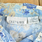 Vintage 1990s Casey And Max Denim AOP Floral Button Up Shirt Womens L from propervintagecanada