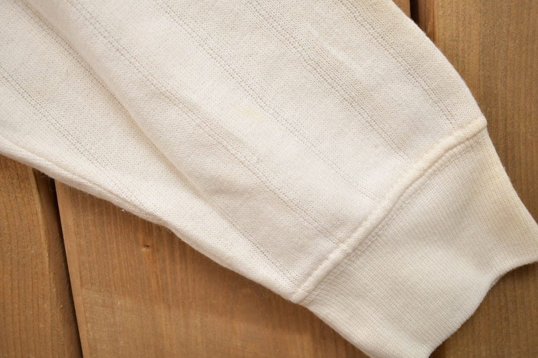 Vintage 1990s Casual News Blank White Crewneck Sweatshirt Men's Medium from propervintagecanada