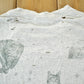Vintage 1990s Cat Distressed T-Shirt Men's L from propervintagecanada
