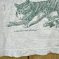 Vintage 1990s Cat Distressed T-Shirt Men's L from propervintagecanada