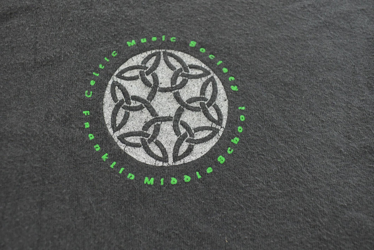 Vintage 1990s Celtic Music Society Long Sleeve Graphic T Shirt Mens L from propervintagecanada