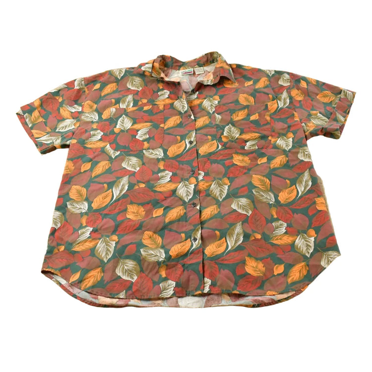Vintage 1990s Center Aisle Floral Hawaiian Button Up Shirt Men's Large from propervintagecanada