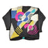 Vintage 1990s Cervelle Abstract Pattern Knit Cardigan Sweater Men&