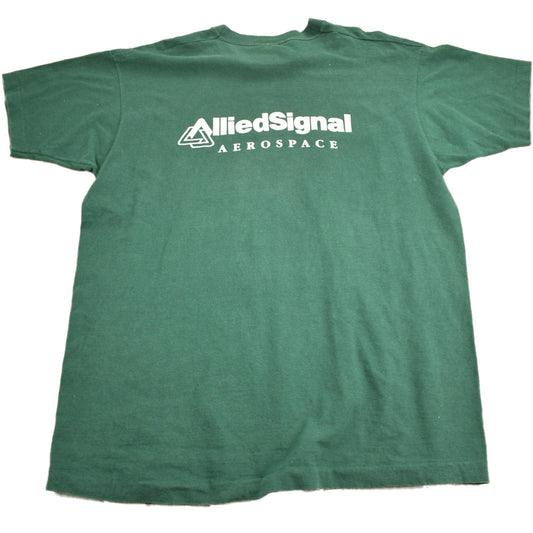 Vintage 1990s CFC Free And Friendly Allied Signal Aerospace Graphic T Shirt Men's XL from propervintagecanada