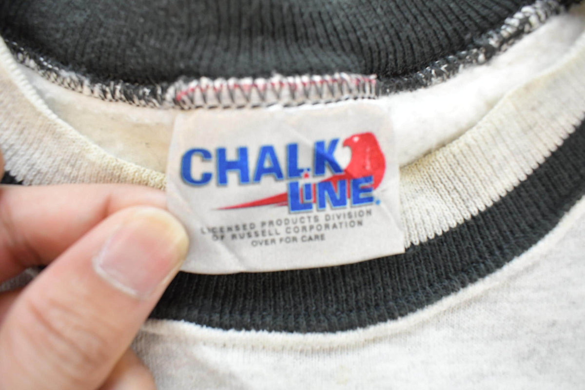 Vintage 1990s Chalkline Two Tone Crewneck Sweatshirt Men's L / Essentials / Athleisure / Streetwear / Made In USA / Russell Athletics from propervintagecanada