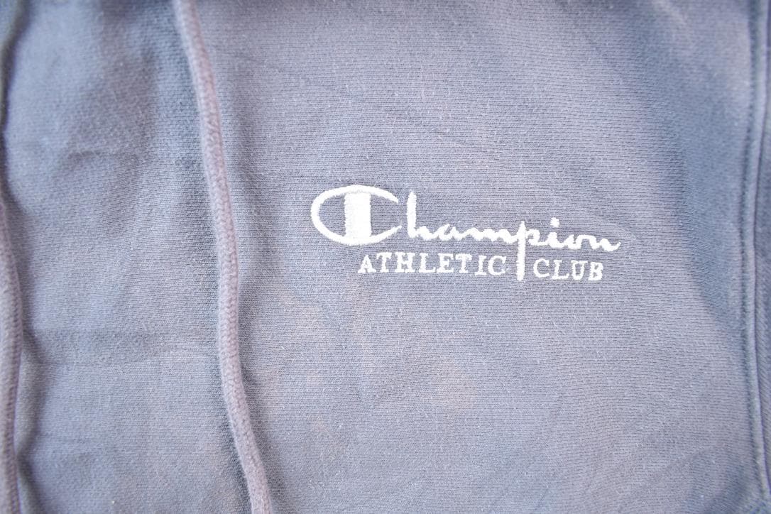 Vintage 1990s Champion Athletic Club Reverse Weave Hoodie Sweatshirt Men's Small from propervintagecanada