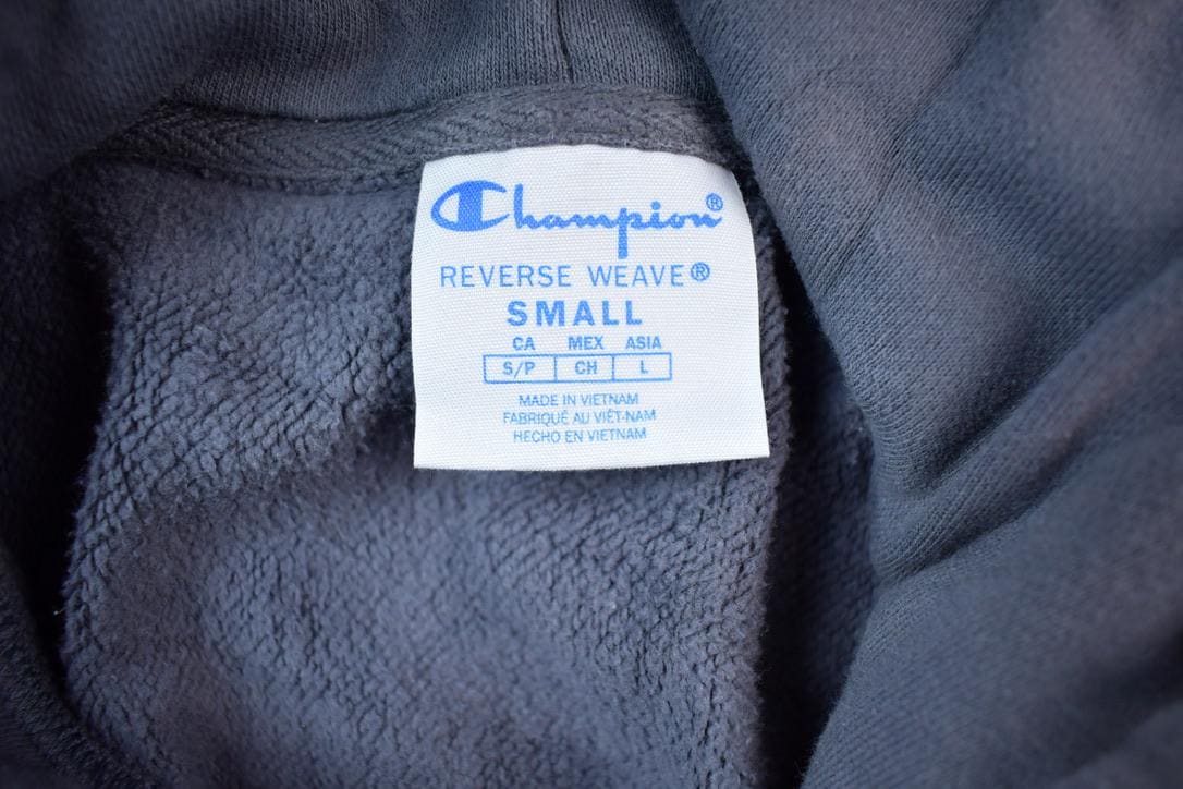 Vintage 1990s Champion Athletic Club Reverse Weave Hoodie Sweatshirt Men's Small from propervintagecanada