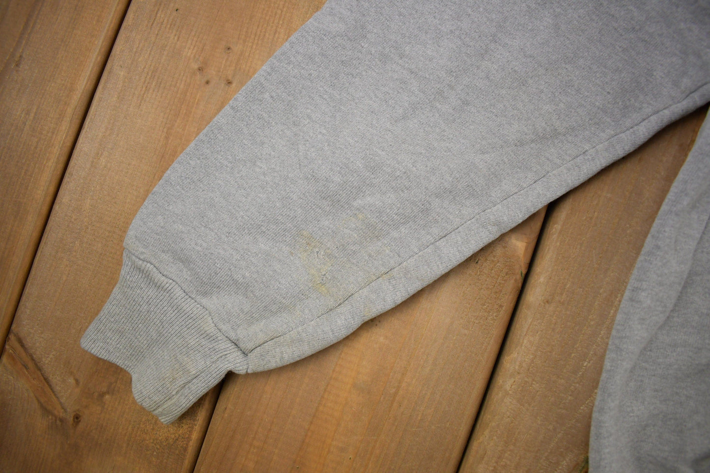 Vintage 1990s Champion Blank Grey Crewneck Sweatshirt Men's 2XL from propervintagecanada