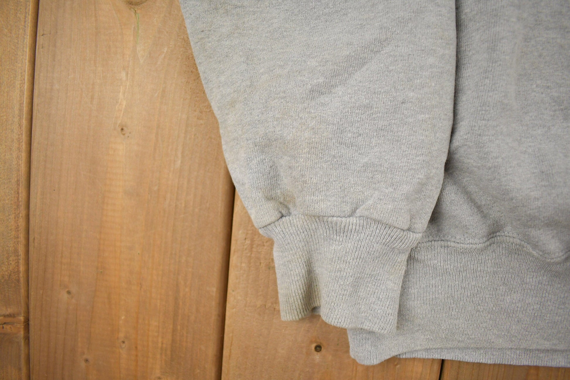 Vintage 1990s Champion Blank Grey Crewneck Sweatshirt Men's 2XL from propervintagecanada