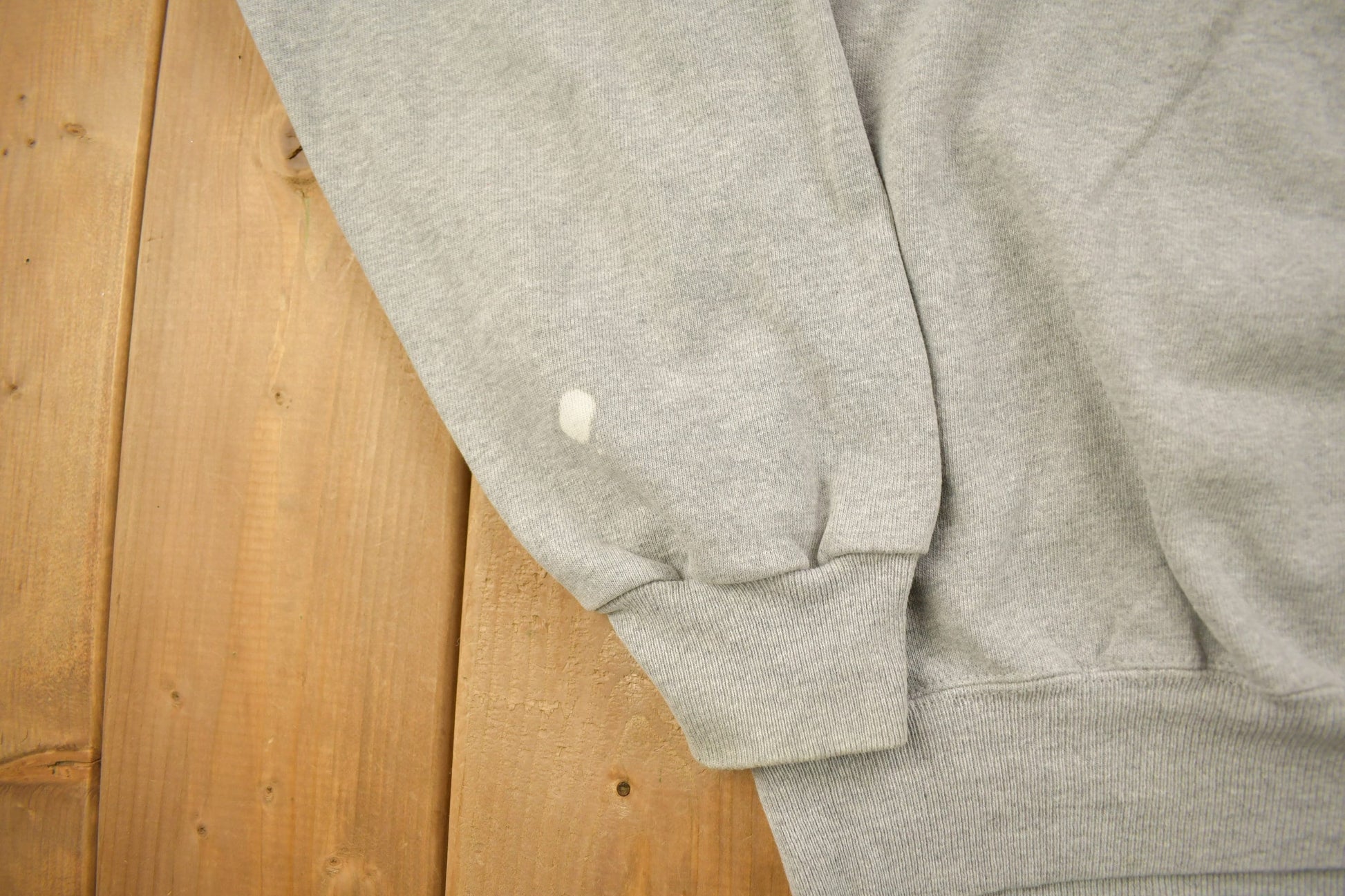 Vintage 1990s Champion Blank Grey Crewneck Sweatshirt Men's XL from propervintagecanada