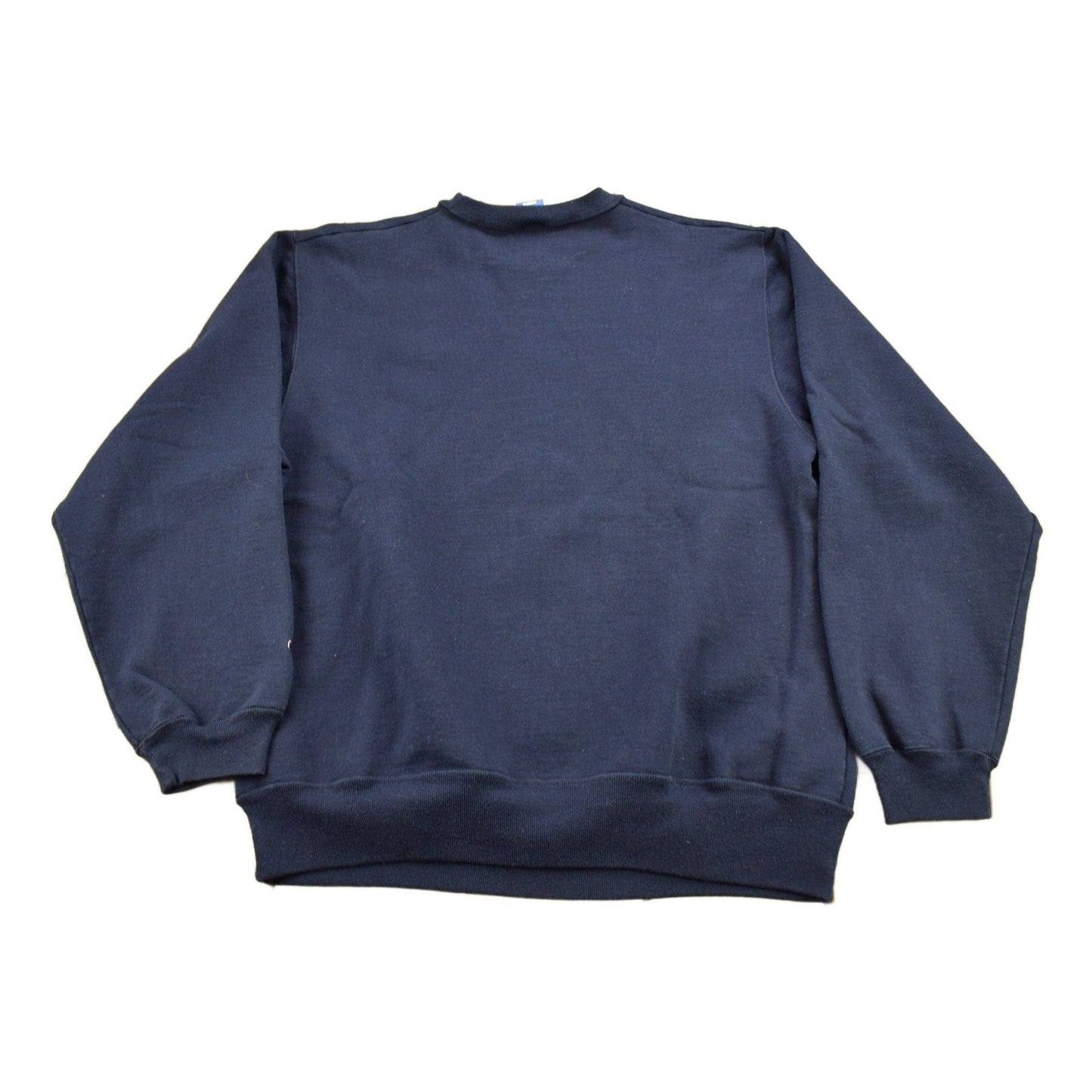 Vintage 1990s Champion Blank Navy Crewneck Sweatshirt Men's Large from propervintagecanada